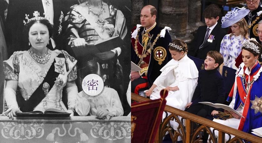 英王加冕路易王子又添「表情包」非首例！70年前阿公「奧嘟嘟」模樣才是經典