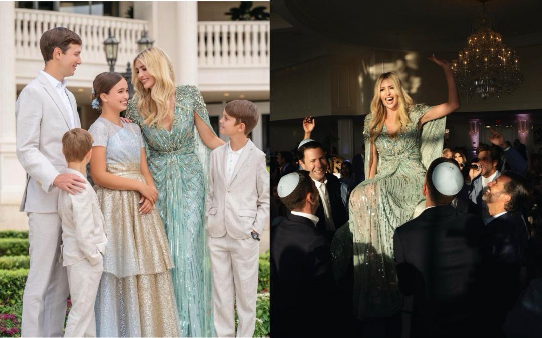 Ivanka Trump的禮服出自Jenny Packham的設計。（截自ivankatrump IG）