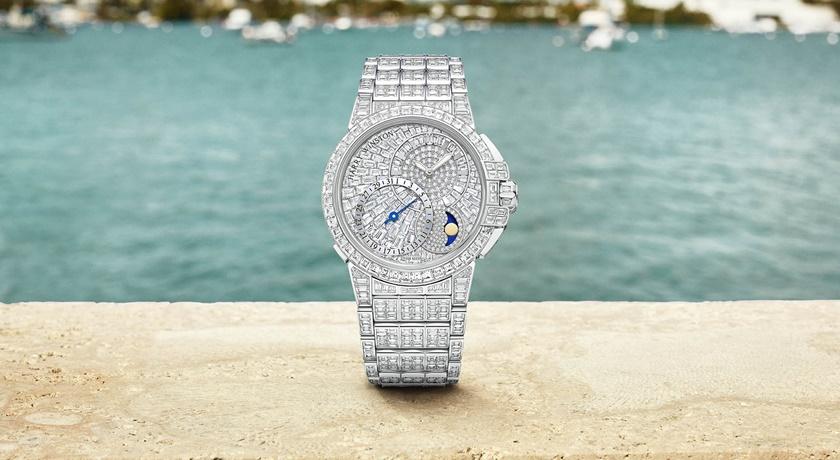 海瑞溫斯頓「最奢華」Ocean腕錶亮相！全錶鑲鑽40克拉 限量5只
