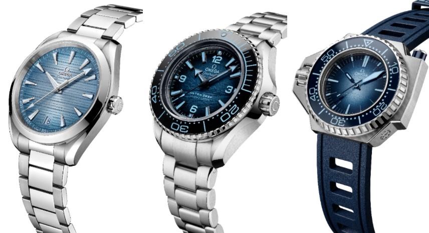錶盤深淺對應防水深度　OMEGA海馬夏日藍沁涼發表