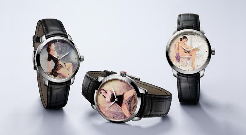 幾乎是18禁的「春宮圖」登腕錶錶盤！雅典攜手情色漫畫家推限量錶款