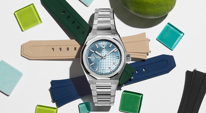 Zenith「冰藍色錶盤」就像冰塊一樣！一戴上視覺立刻降溫的腕錶