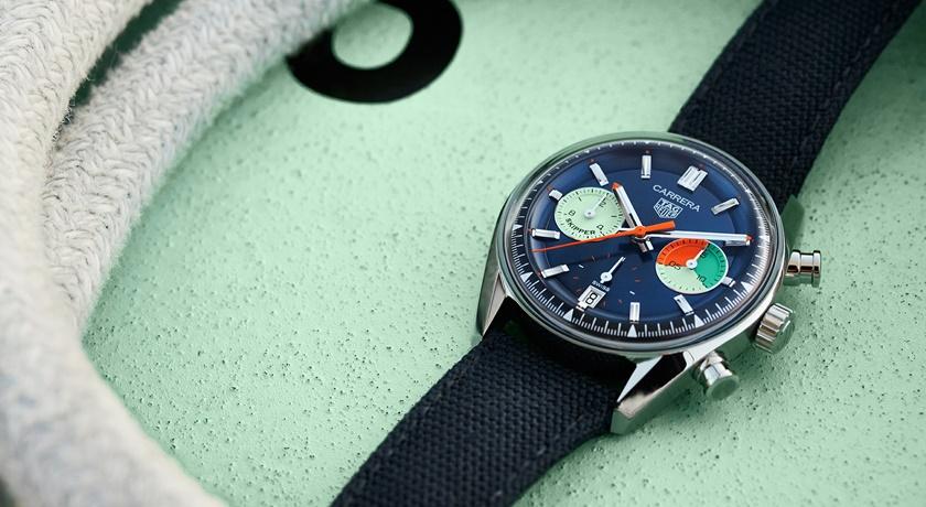 豪雅復刻1968年帆船腕錶！錶盤上的藍綠色竟是「帆船甲板」顏色