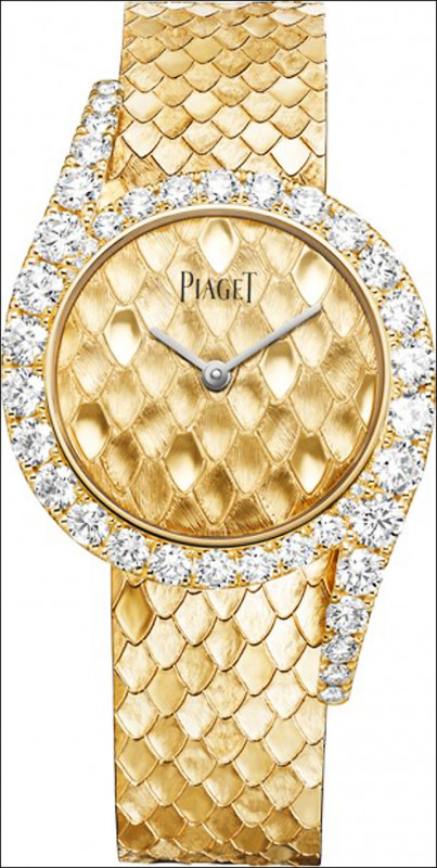 PIAGET Limelight Gala珠寶腕錶，伯爵製501P1自動上鏈機械機芯，18K玫瑰金錶殼、錶圈鑲鑽，時分顯示，錶徑32mm，3,530,000元。