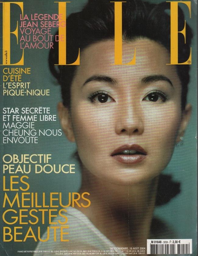 亞洲第一位登上法國版《ELLE》的是張曼玉。