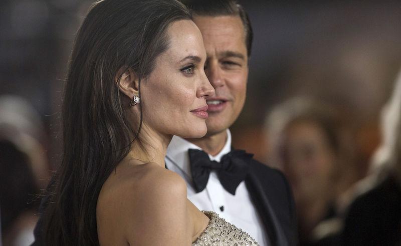 不少網友認為Angelina Jolie的新刺青是在向前夫Brad Pitt「嗆聲」。（路透）