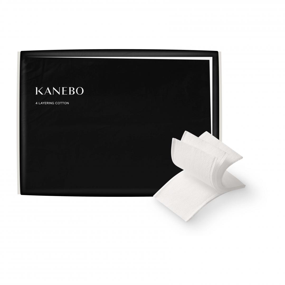 KANEBO美肌4層淨膚化妝棉 ，100片裝/330元。