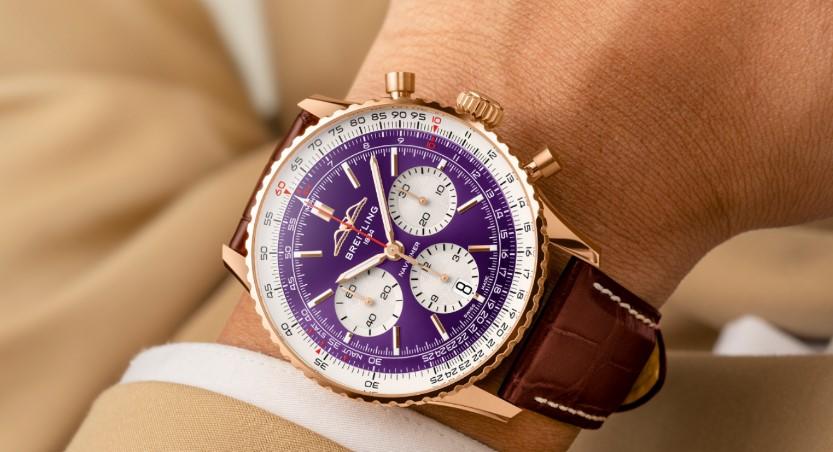 貴氣紫蘊含寓意　百年靈特製台北101限量錶