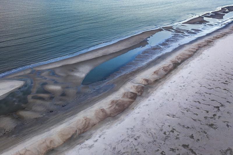 瓦登海（Wadden Sea）擁有世界最大潮間帶，生物棲息十分影響環境生態及保育。（Oris提供）