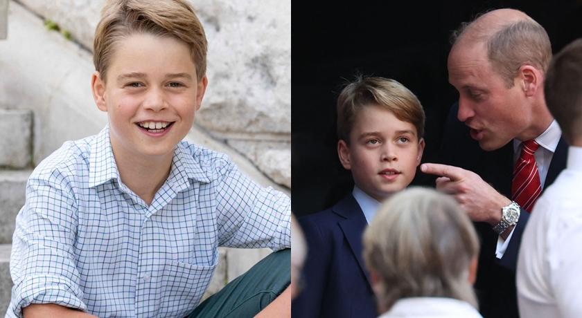 10歲喬治小王子幾乎變一個人！學爸爸「西裝配紅領帶」簡直帥爆