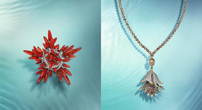 Tiffany海葵珠寶超可愛！嶄新工藝「倒轉鑽石」創造擬真尖刺