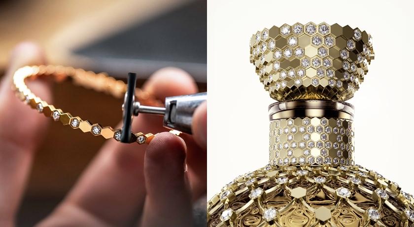 嬌蘭攜手頂級珠寶Chaumet以「宮廷花束」加冕！鑲嵌「336顆鑽石」慶蜂印瓶170週年