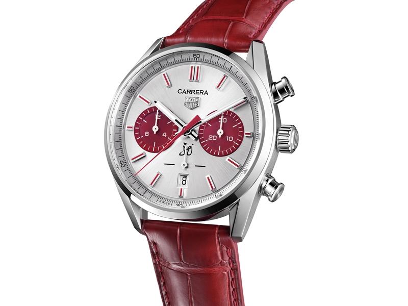 TAG Heuer Carrera Chronograph 龍年限量版腕錶精鋼款，207,000元。（TAG Heuer提供）