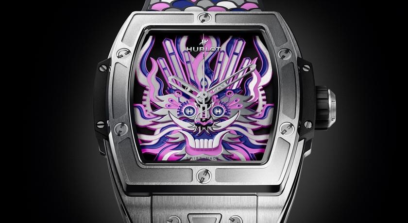 超霸氣紫色龍首爬上錶盤！Hublot龍年腕錶連錶帶都是龍鱗