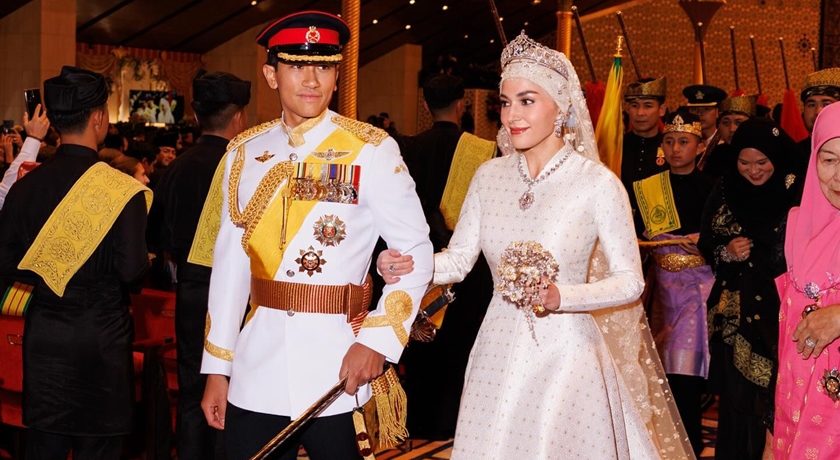 亞洲最帥汶萊王子大婚！王妃絕美白紗典雅奢華成伊斯蘭範本