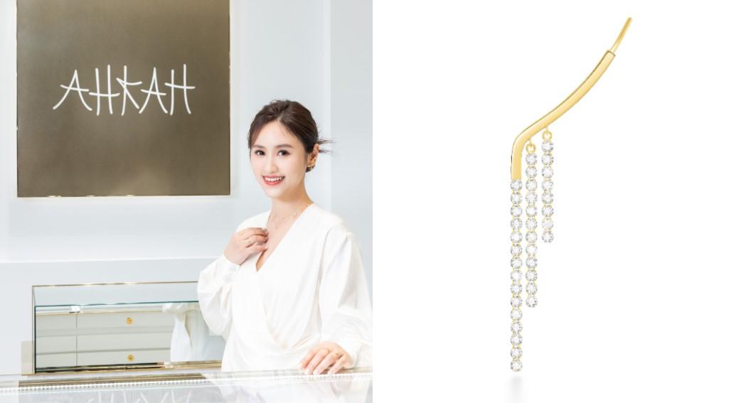 日本時尚珠寶AHKAH新櫃開幕！18K黃金搭配鑽石 疊戴時髦度翻倍