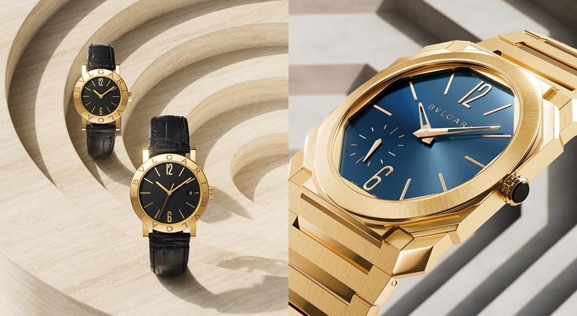 LVMH鐘錶週2024》寶格麗大玩黃金材質！黑面錶盤設計呼應60年代復古風