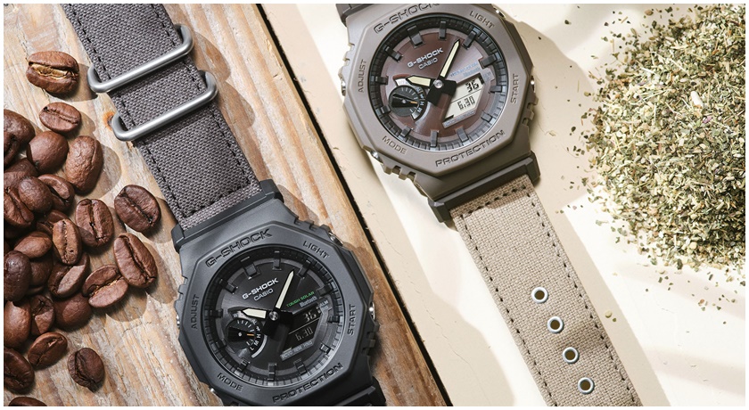 G-SHOCK農家橡樹新作好環保！全錶使用有機材質 超美錶帶竟然這樣染色