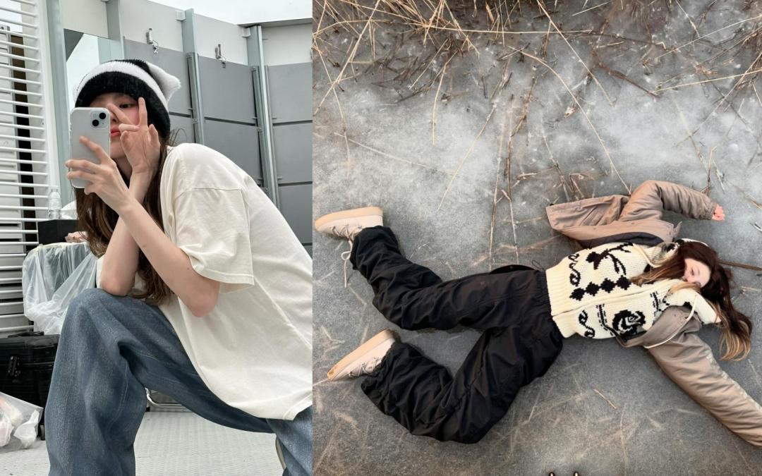 韓素希常在社群上放出私照，但卻與公開亮相時的女神模樣差很多，相當反差萌。