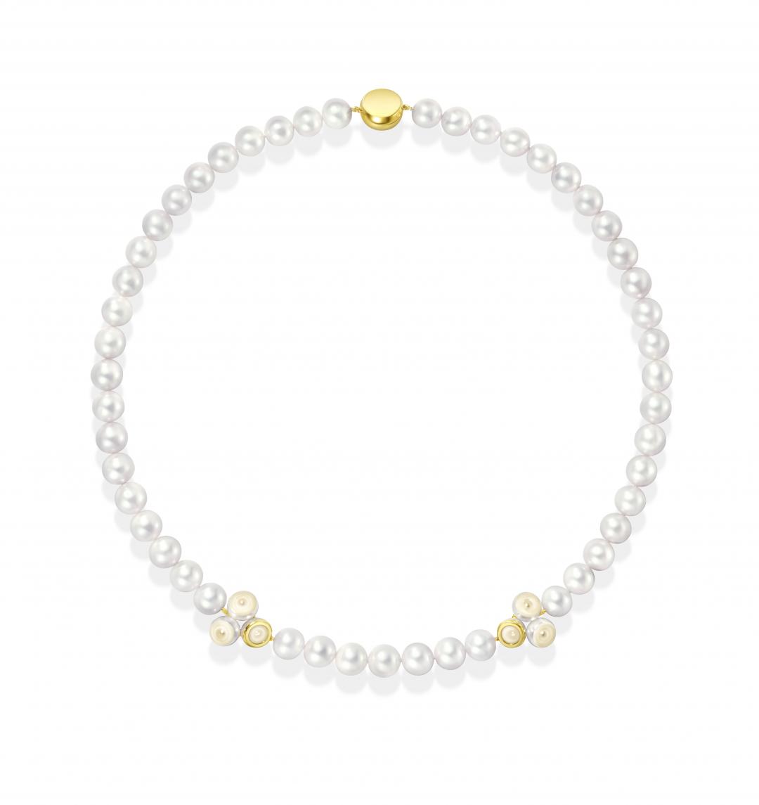 TASAKI SLICED BEZEL項鍊，286,000元。