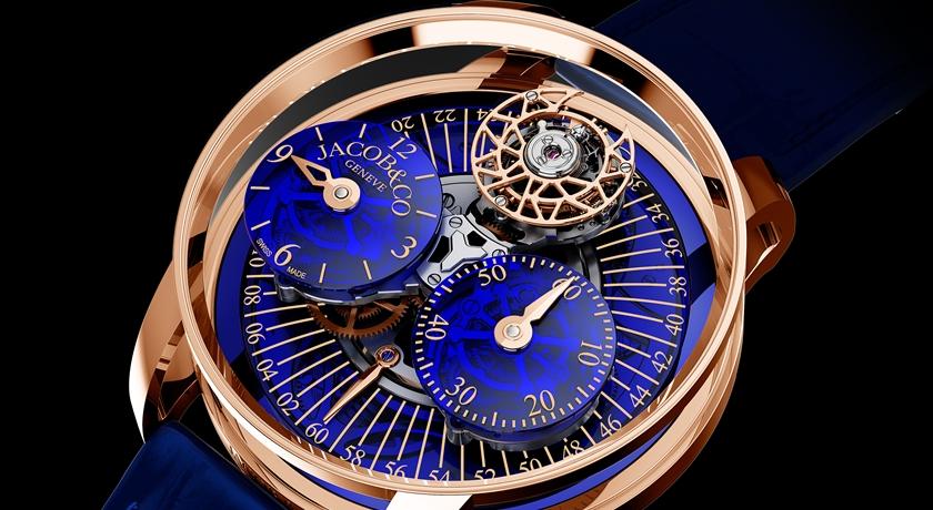 迷幻的藍色錶盤、透視錶殼！Jacob & Co.全新腕錶彷彿夢幻玻璃盒