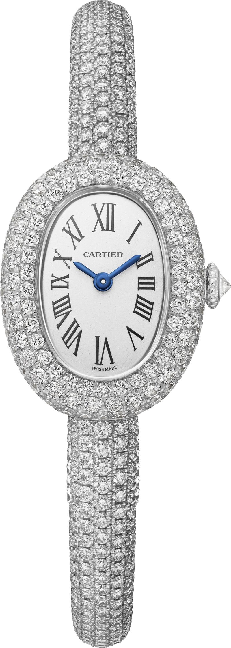 Cartier Baignoire de Cartier腕錶，迷你款，1,560,000元。（TimeVallée提供）