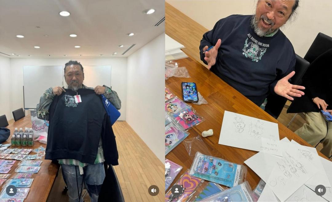 村上隆這天穿的是ADOR的T-Shirt（截自takashipom IG）