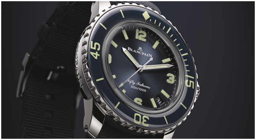 Blancpain超人氣五十噚首度推出精鋼錶殼搭藍色錶盤！全球唯一 即將開賣