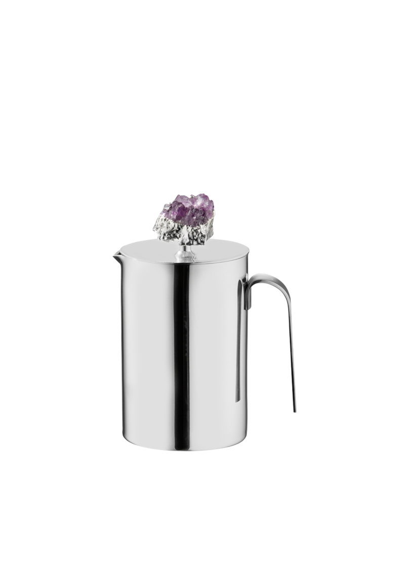 經典水晶礦石不鏽鋼茶壺，價格店洽。（INLUXE CASA提供）