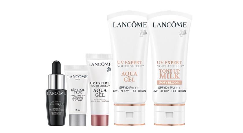 復興館_LANCOME超輕盈防護亮顏組，價值7,690元、優惠價5,200元，限30組，7月1日新品登場。