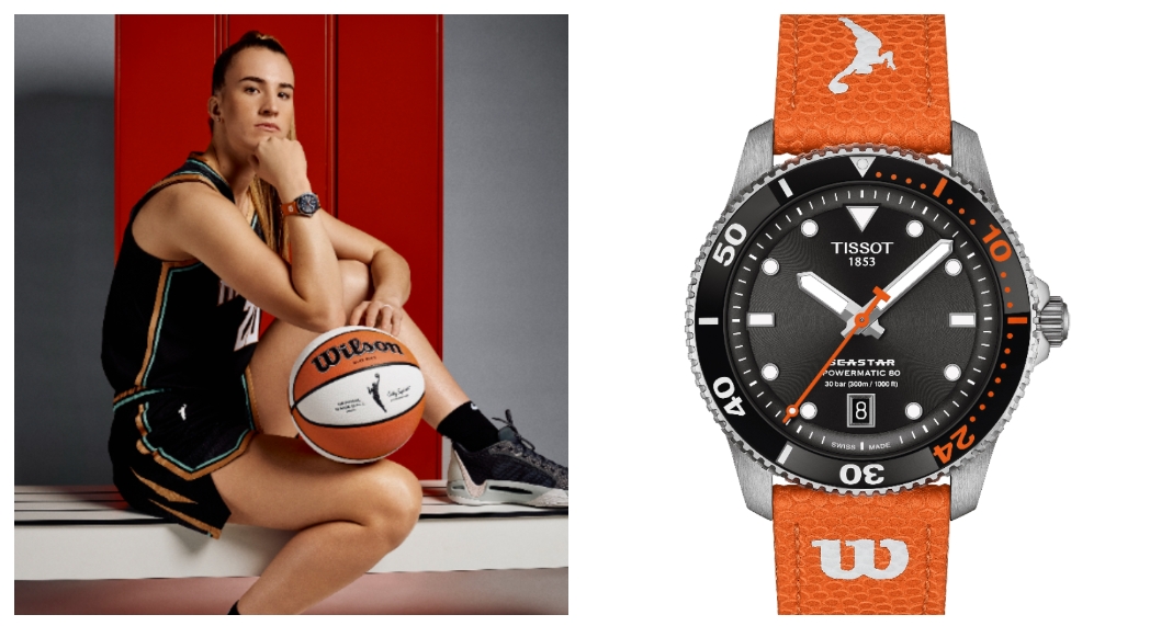 天梭發表首款WNBA官方腕錶 雙色錶帶隨時切換 三分球后帥氣代言