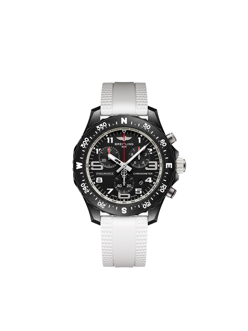 百年靈Endurance Pro 38毫米腕錶白色款，99,000元。（BREITLING提供）