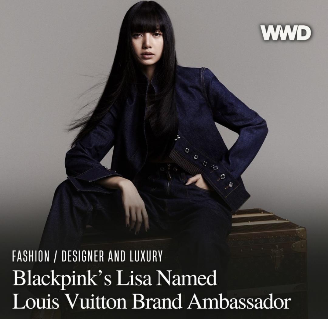 《WWD》報導表示Lisa拿下Louis Vuitton代言。（翻攝自instagram）