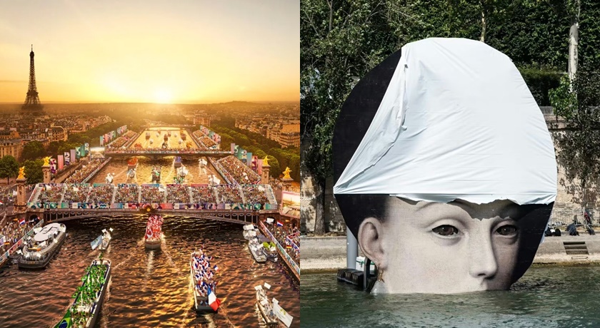 巴黎奥運開幕式装置「浮出檯面」！塞納河化身藝術舞台 網友反應兩極