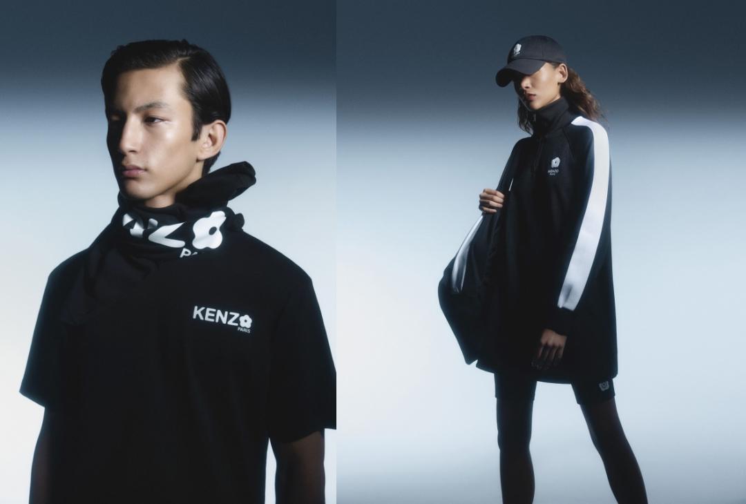 KENZO BOKE 2.0系列以極簡黑白色以及再進化的海棠花元素打造。