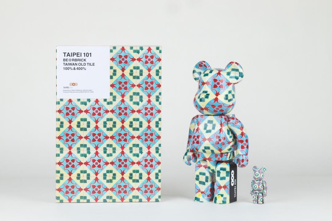 TOP3：BE@RBRICK X TAIPEI 101聯名台灣花磚款，7,800元。