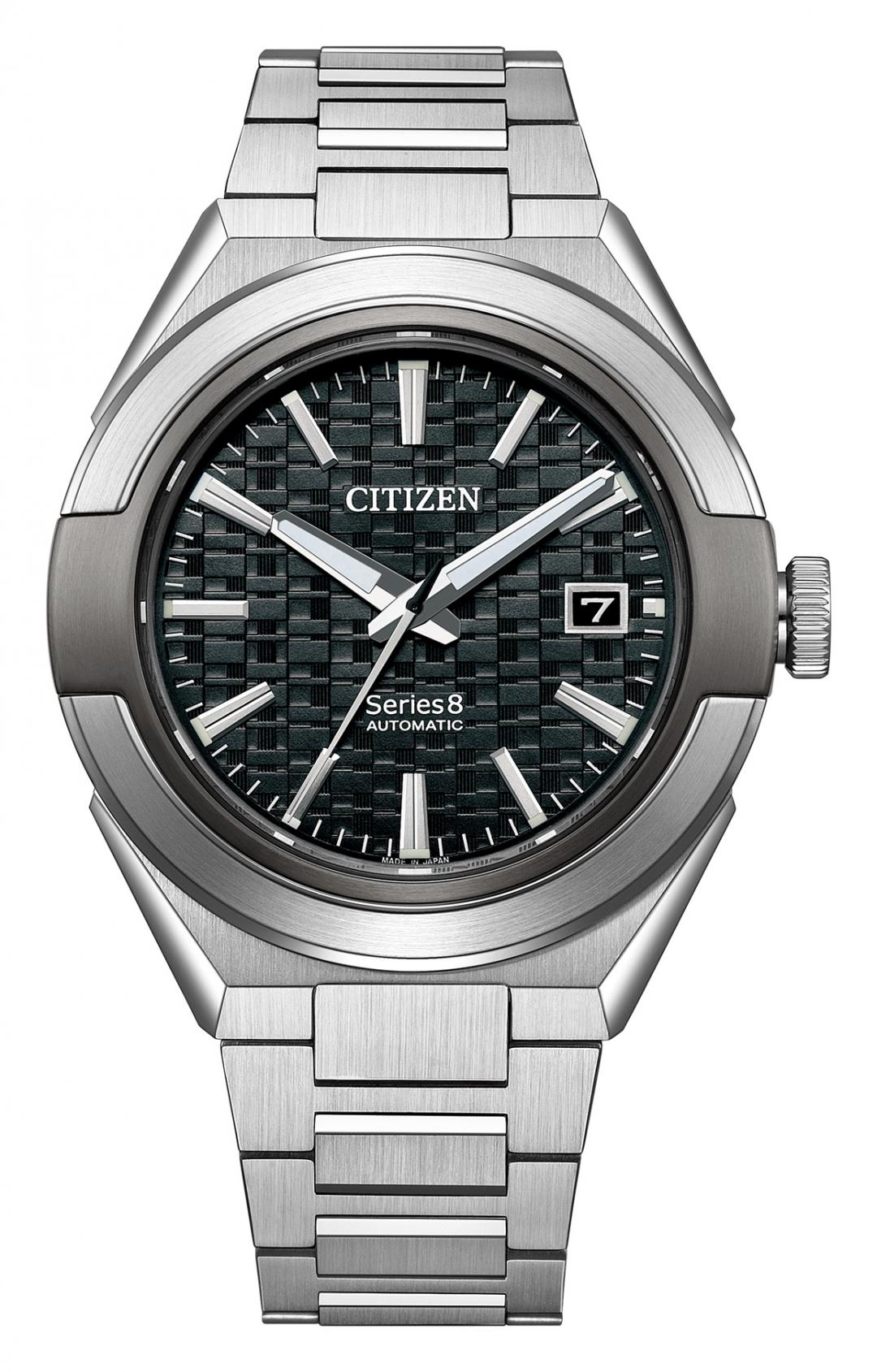 CITIZEN Series 8 870機械腕錶黑色款，66,800元。