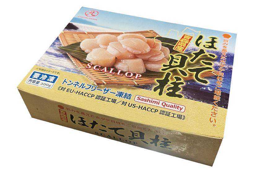 LOPIA，首七日限定，冷凍干貝300g，原價499元、特價399元，開幕限量200盒。