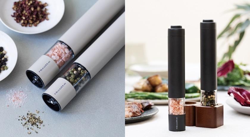 #Recolte Salt & Pepper Mill Mini電動研磨器，特價1,380元 (售價1,990元)。