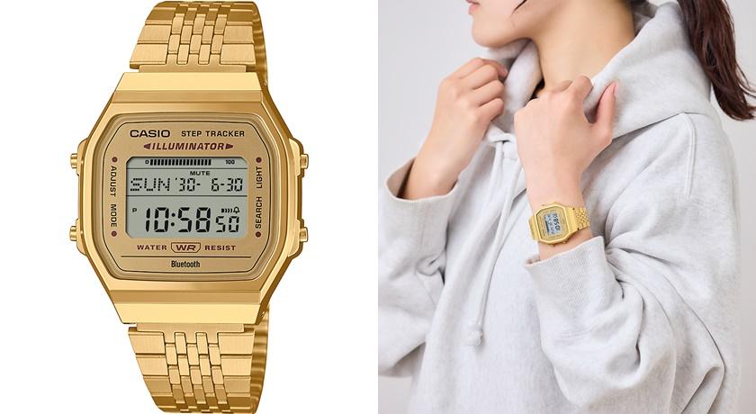 CASIO Vintage系列ABL-100WEG-9A錶款，2,800元。