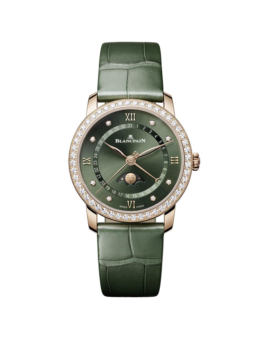 Blancpain Villeret日曆月相腕錶，832,000元。