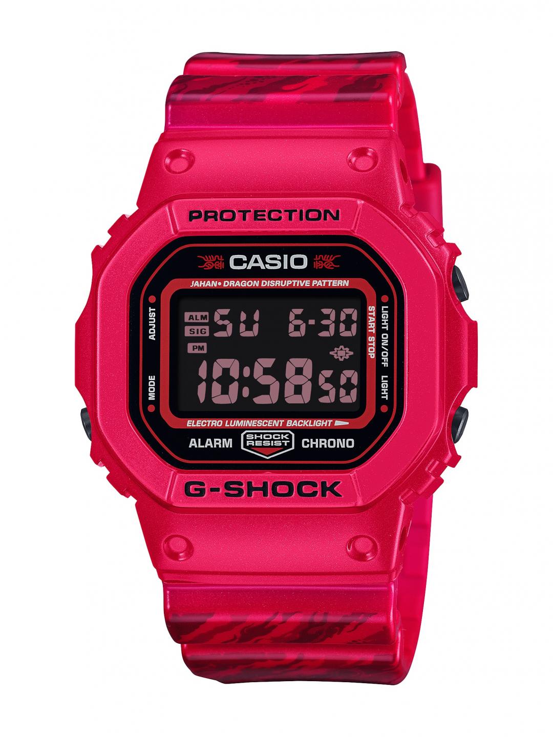 G-SHOCK X Jahan Loh亞洲限量龍錶DW-5600JAH24-4，台灣限量50只，5,500元。(G-SHOCK提供，以下同)