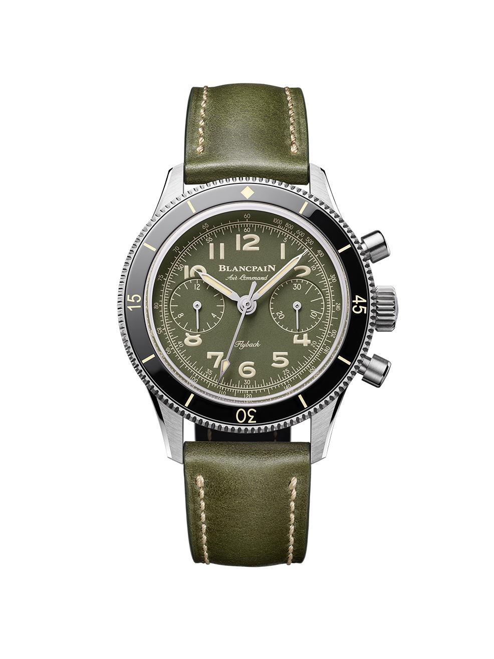 Blancpain Air Command飛返計時碼錶，36.2毫米，全640,000元起，全球限量100只。