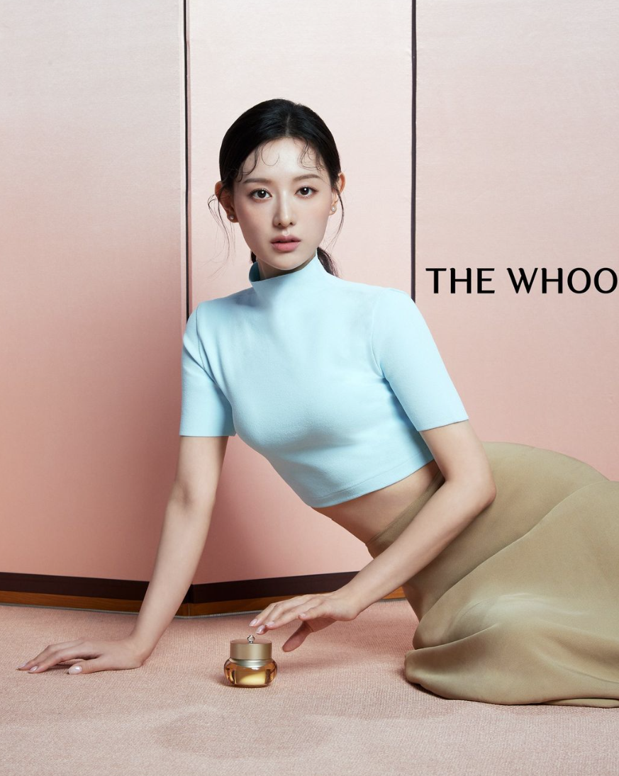 金智媛是頂級保養品牌THE WHOO后代言人。