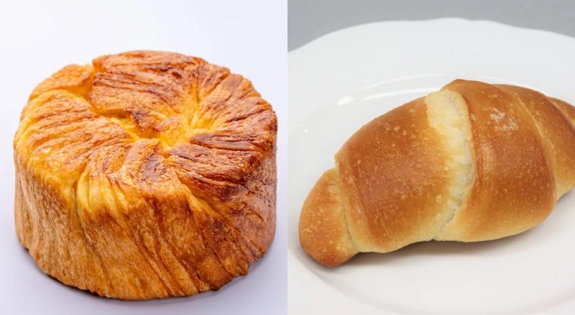 皇家丹麥手撕麵包，70元；鹽味麵包，60元。