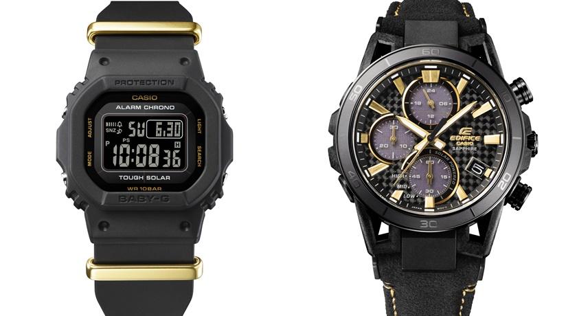 (左)BABY-G BGD-S565ZE-1錶款4,500元，(右)EDIFICE EFS-S640ZE-1A錶款9,000元。