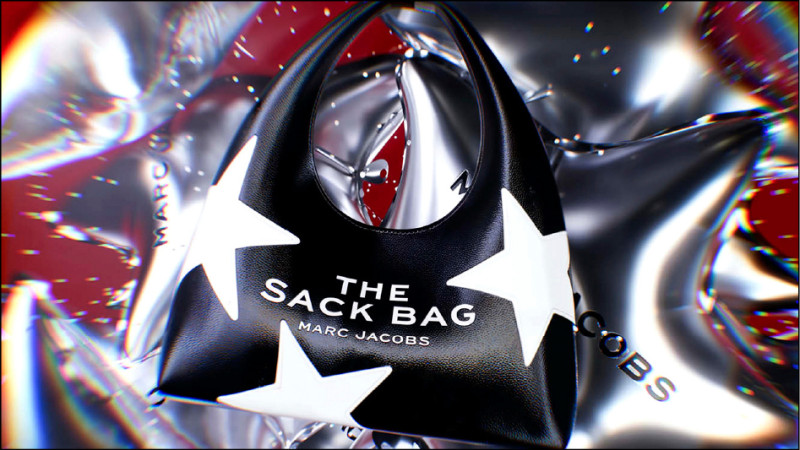 MARC JACOBS星光熠熠系列THE SACK肩背包，24,700元。