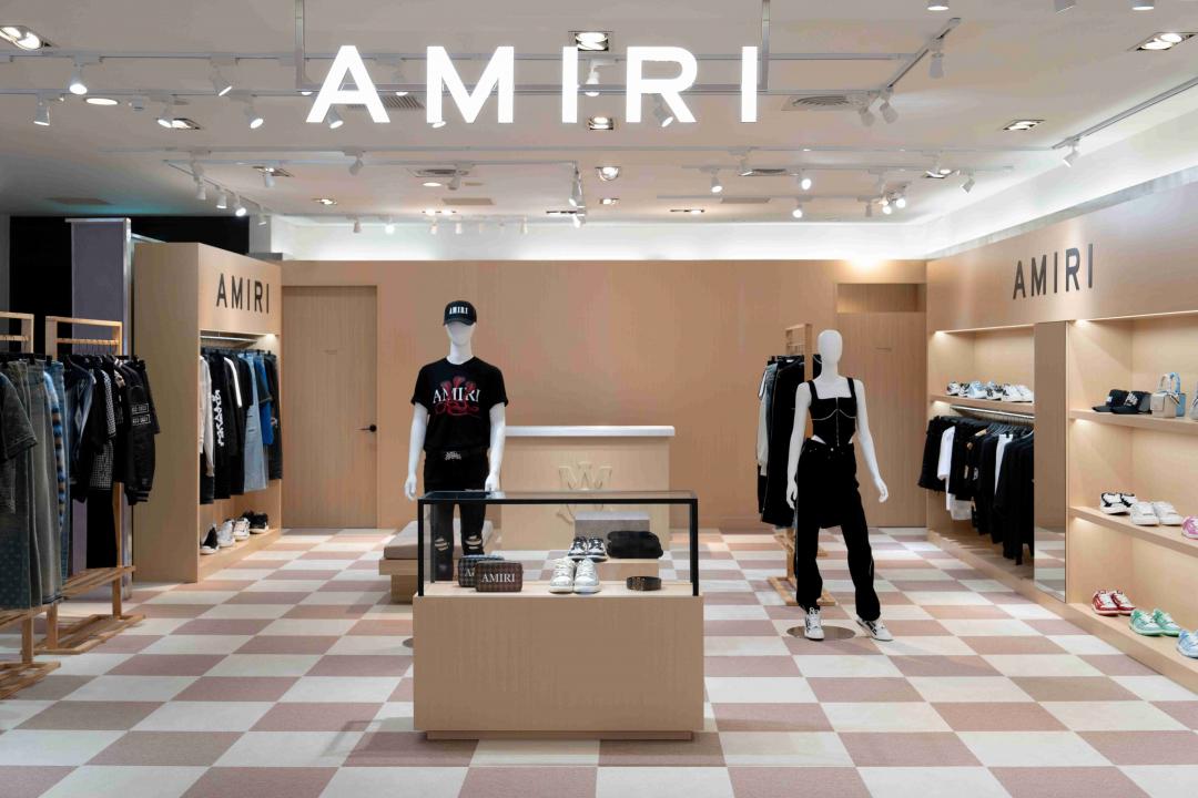 AMIRI首店落腳信義區。