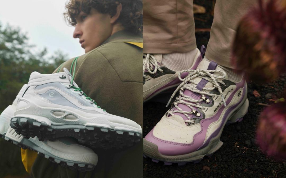 限量聯名膠囊系列（左起）BIOM 2.1ＸMOUNTAIN男鞋（NT$13,800）、BIOM C-TRAIL女鞋（NT$12,800）。