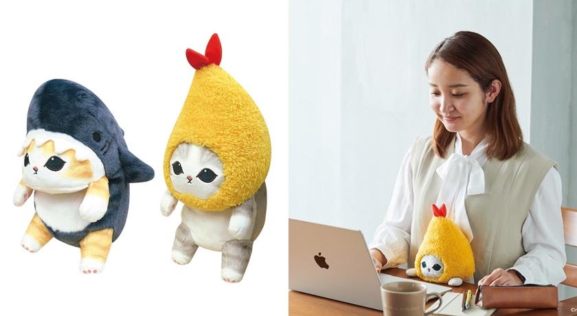 Dreams Posture Pal坐姿伴偶貓福珊迪聯名款，售價1,190元。共有鯊魚貓貓以及炸蝦貓貓兩款，風靡全球的坐姿伴偶，以療癒模樣陪伴你的日常，輕靠在桌前，幫助矯正坐姿。